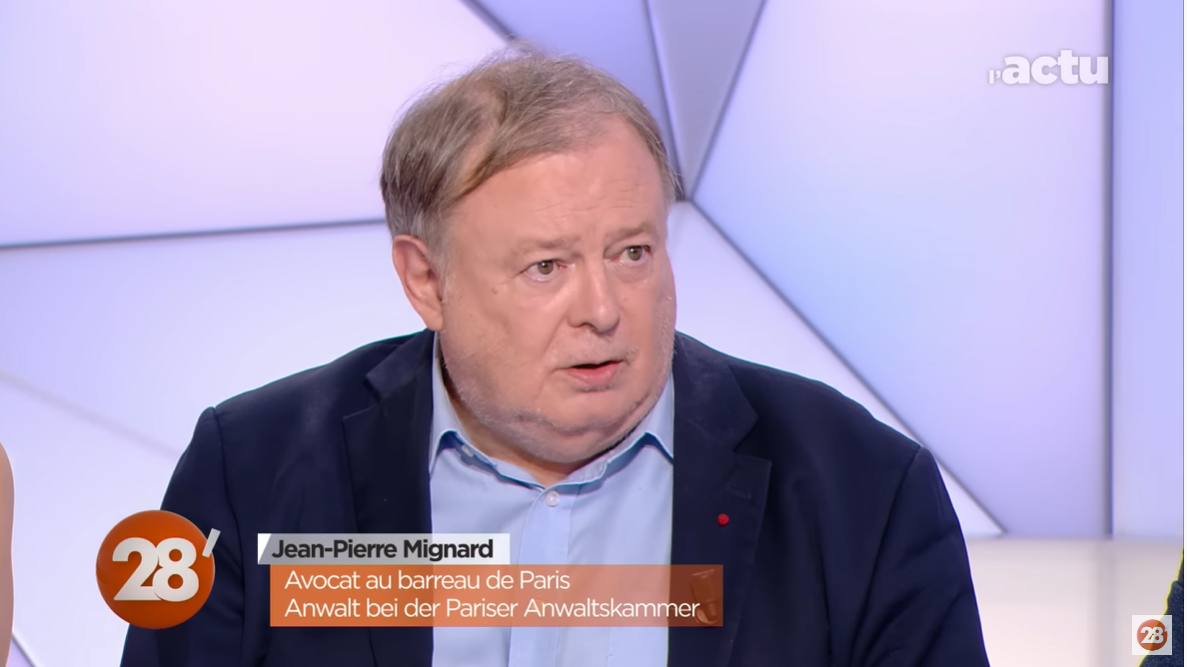 Jean-Pierre Mignard invité sur Arte dans l’émission « 28 minutes »