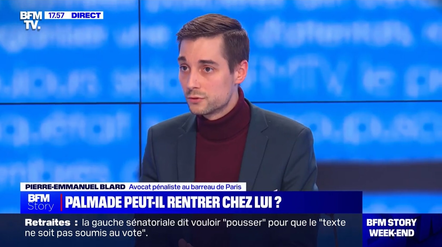 Pierre-Emmanuel BLARD sur BFM TV dans l’émission « BFM STORY WEEK-END »