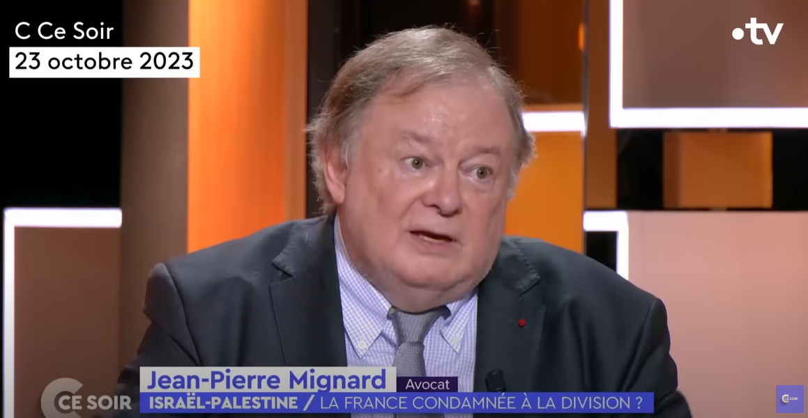 Jean-Pierre MIGNARD sur France 5 dans « C ce soir »